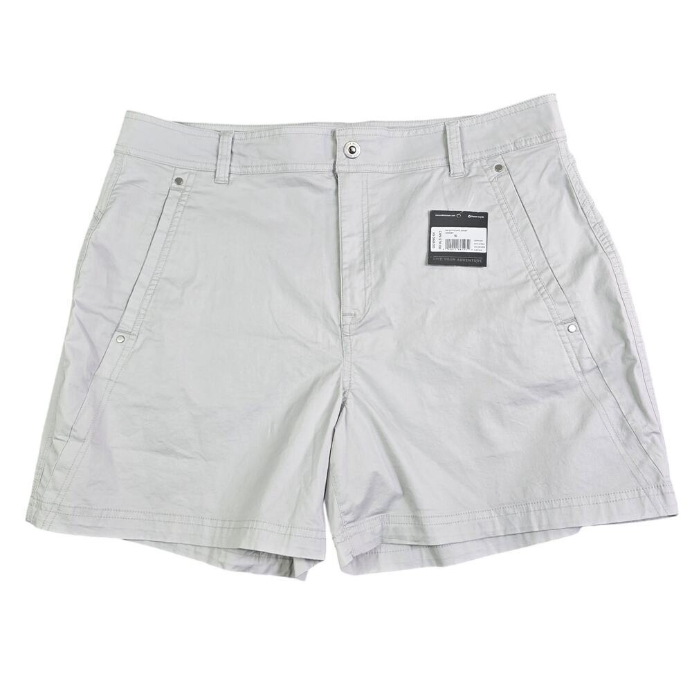 Eddie Bauer Cityscape Shorts Women's 16 Gray‎ Hiking Camping Outdoors Gorpcore
